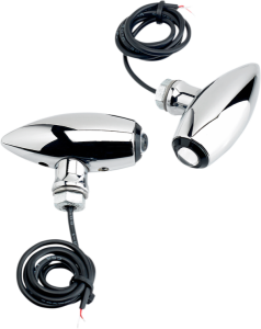 Center Mount Astro Led Turn Signal/marker Lights Chrome