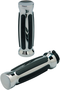 Custom Straight Rubber Grips Black