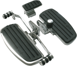 Driver Floorboards With Heel-toe Shifter Silver, 1, nordicamoto.ro