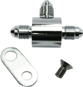 Brake Line T-block Fitting Chrome, 1, nordicamoto.ro