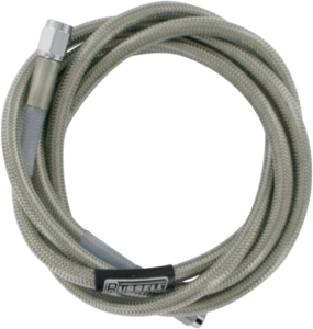 Street Legal Universal Brake Lines Silver, Clear-coated