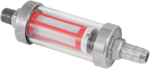 In-line Fuel Filter Clear, Red