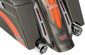 Monster Round Slip-on Muffler Chrome, 2, nordicamoto.ro