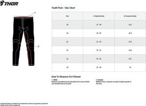 Pantaloni Copii Thor Pulse Tactic Midnight 26, 4, nordicamoto.ro