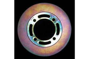 D-series Round Brake Rotor Gold, Polished Steel, Zinc