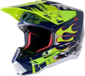 Alpinestars Supertech M5 Rash sisak, sötétkék/sárga