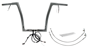 Plug & Play Ez Install 1-1/4(r) Flat Top Handlebar Kit Silver, 1, nordicamoto.ro