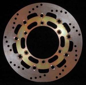 Round D-series Fixed Offroad Brake Rotor Gold, Zinc