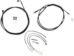 Complete Midnight Braided Handlebar Cable/brake Line Kit Black