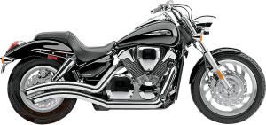 Speedster Swept Exhaust System Black, 1, nordicamoto.ro