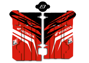 Rad Louver Decals Black, Red, White, 1, nordicamoto.ro