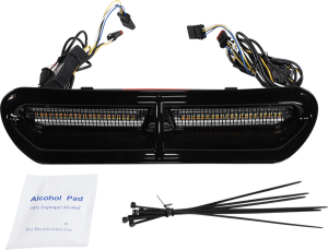 Genesis® 4 All-in-one Dynamic Led Batwing Fairing Vent Insert Black, Gloss