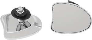 Deluxe Fairing Mount Mirrors Silver, Chrome, 2, nordicamoto.ro