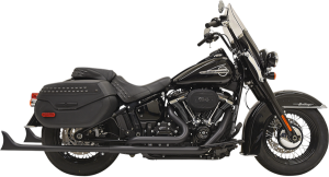 Fishtail True Dual Exhaust System Black
