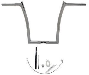 1-1/4(r) Ez Install Pointed Top Handlebar Kit Silver, 1, nordicamoto.ro