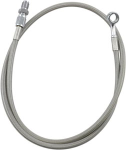 Extended Length Brake Line Silver Oversize [+152 mm (6'')], 1, nordicamoto.ro