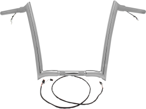 Pre-wired Monkey Bar Handlebar Silver, 1, nordicamoto.ro