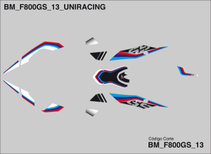 Decal Kit Black, Blue, Red, 2, nordicamoto.ro