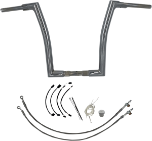 1-1/2(r) Ez Install Flat Top Handlebar Kit Silver, 1, nordicamoto.ro