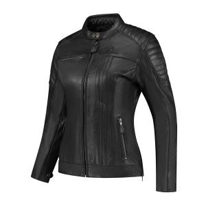 Női motoros kabátok, Rusty Stitches Alice Black női bőrdzseki, nordicamoto.ro