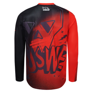 Tricou USWE Kalk Cartoon Off-Road Flame Red, 2, nordicamoto.ro
