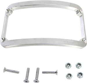 Wfb Benchmark Stretched Rear Fender License Plate Frame Raw, 3, nordicamoto.ro