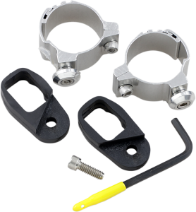 Turn Signal Relocation Hardware Kit Silver, 1, nordicamoto.ro