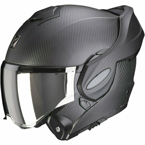 Casca modulara flip-back SCORPION EXO-TECH EVO SOLID CARBON Negru XXL, 5, nordicamoto.ro