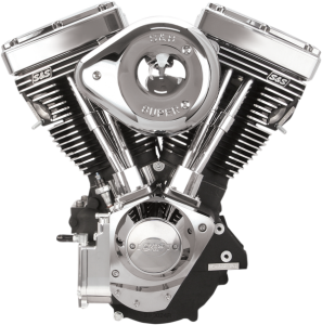 V111 Complete Assembled Engine Black