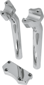 Handlebar Riser & Top Clamp Kit Silver