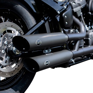 Slash Cut Race Slip-on Mufflers Guardian Black