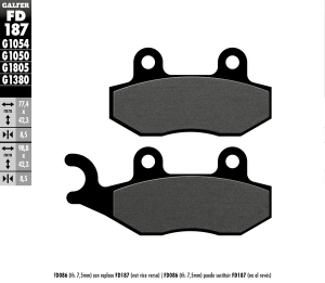 Brake Pad Orcanic, 1, nordicamoto.ro