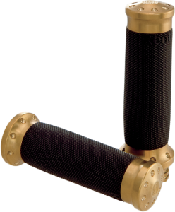 Tracker Grips Black, Brass