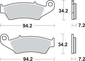Si Offroad Sintered Brake Pads