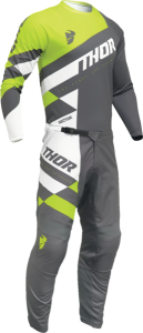 Tricou Thor Sector Checker Gray/Green 3XL, 3, nordicamoto.ro