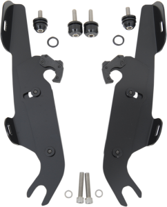 Fats/slim Windshield  Trigger-lock Complete Mount Kit Black