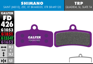 G1652 E-bike Brake Pads, 1, nordicamoto.ro