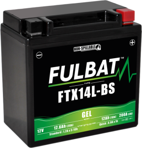 Fulbat FTX14L-BS motorkerékpár-gélakkumulátor, 3, nordicamoto.ro