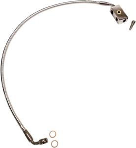 Designer Series Dot Front Lower Brake Line Kit Chrome, Sterling Chromite® Ii, 1, nordicamoto.ro