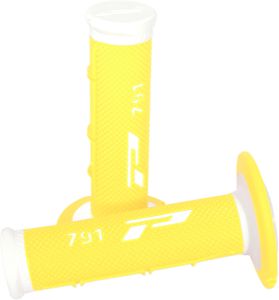 Triple Density 791 Grips White, Yellow, 1, nordicamoto.ro