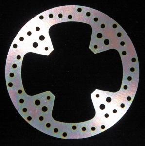 Round D-series Fixed Offroad Brake Rotor Silver, Zinc