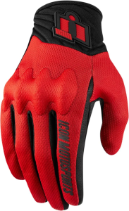 Manusi Textile Icon Anthem 2 Stealth™ Red 2XL, 1, nordicamoto.ro