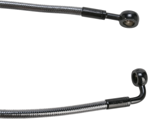 E-z Align Dot Braided Single Disc Front Brake Line Black, Black Pearl, 2, nordicamoto.ro