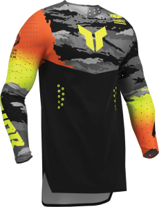 Thor Sportmode Recon LE póló, fekete/savanyú lime, L, 3, nordicamoto.ro