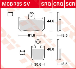 Crq Series Carbon Race Brake Pads