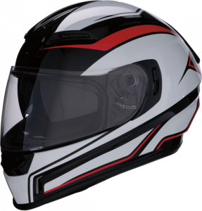 Helmet Jackal Rd/bk/wh 2x Gray, Red, White 2XL, 1, nordicamoto.ro