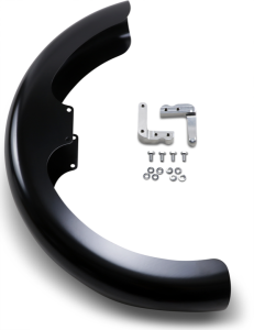 Hugger Front Fender With Mounting Blocks For Softail/dyna Black, 1, nordicamoto.ro