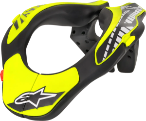 Nyakvédők, Alpinestar gyermek nyakvédő, fekete-sárga-fluo, nordicamoto.ro