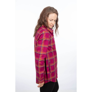 Cămașă flanel damă  Klim Kinsey Midweight Asphalt Heather (Non-Current), 4, nordicamoto.ro