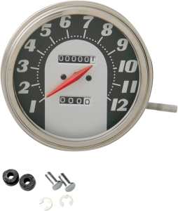 5(r) Fl-style 1:1 Speedometer Black, Silver